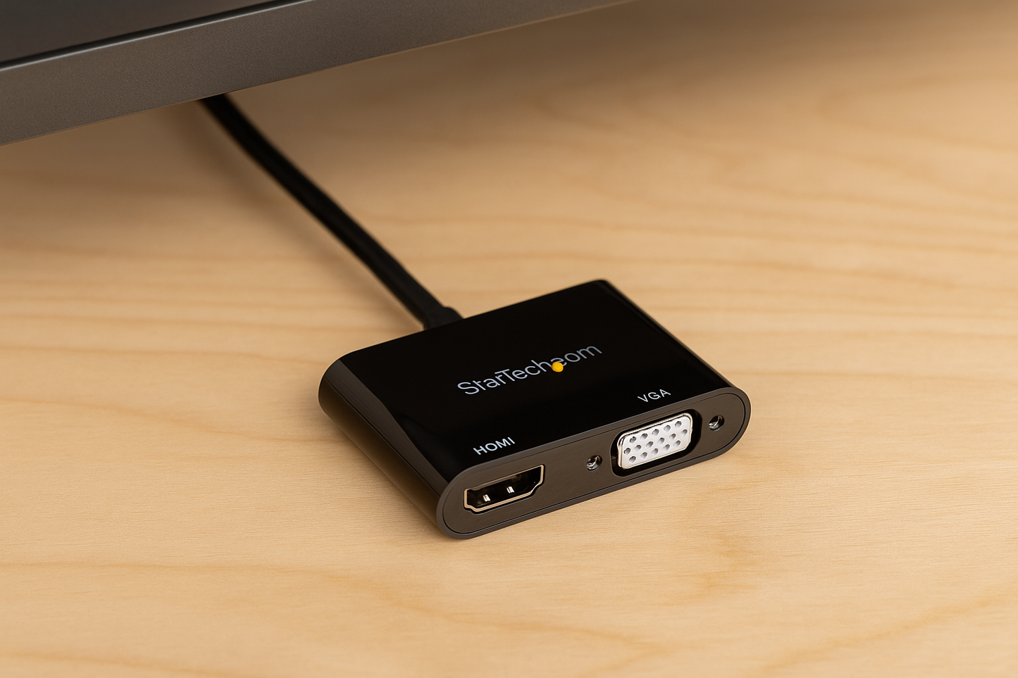 Display Port to HDMI/VGA Adapter Startech DP2VGAHD20           4K Ultra HD Black